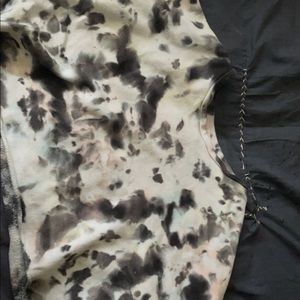 Long sleeves tie-dye crop top